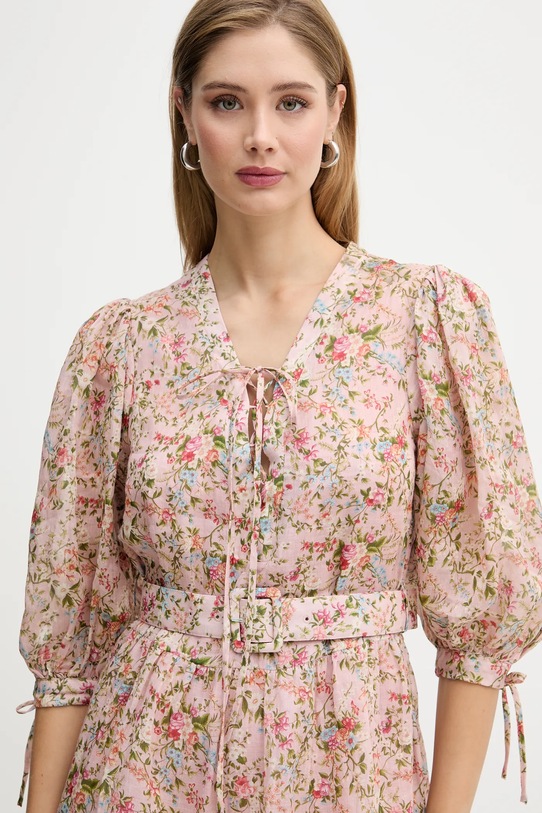 Silvian Heach sukienka KARDISTA różowy GPP26370VE