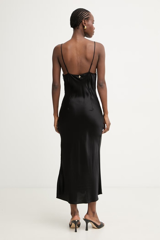 Odzież Silvian Heach sukienka bieliźniana z wiskozy RAMET GPP26190VE czarny