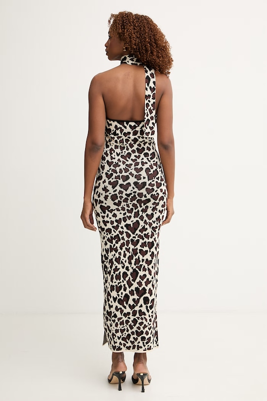 Oblečenie Silvian Heach šaty s viskózou BOTTISI CVP26010VE hnedá