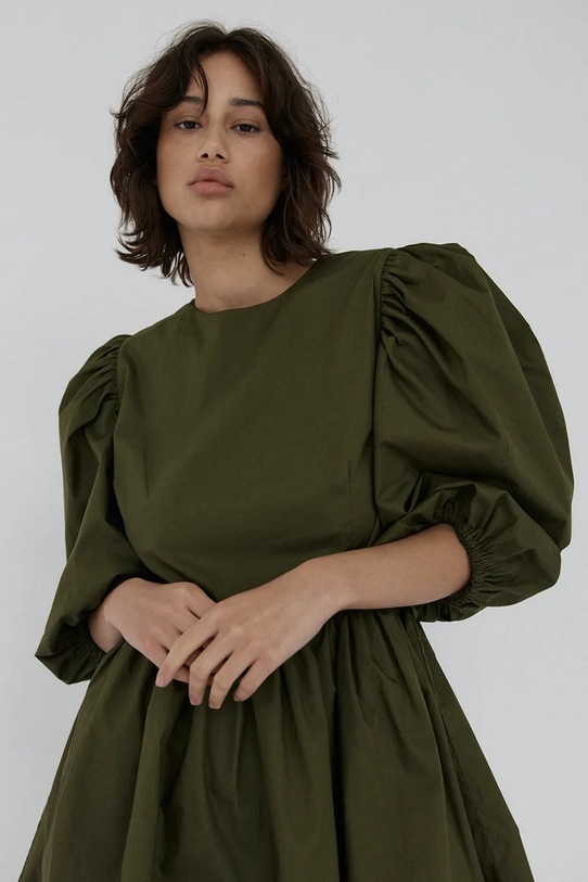 Muuv. sukienka rozkloszowana bawełniana KAWAI krot.suk.buf.rek.KAWAI