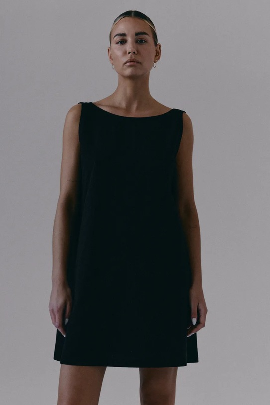 Muuv. sukienka letnia bawełniana EL MAI czarny sukienka.krotka.EL.MAI