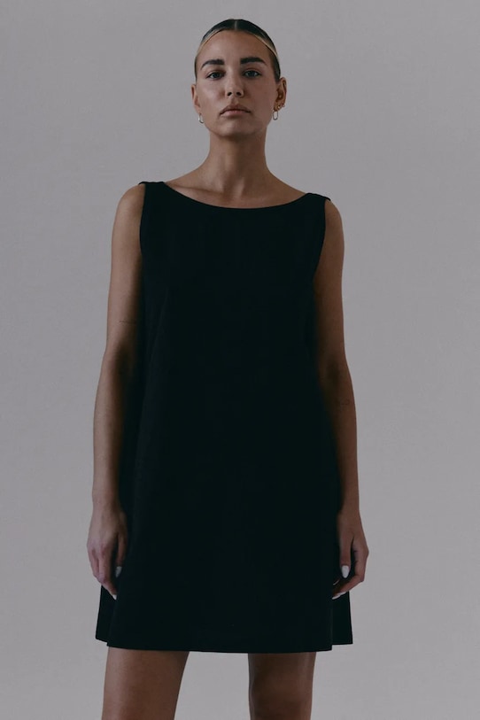 Muuv. sukienka letnia bawełniana EL MAI czarny sukienka.krotka.EL.MAI