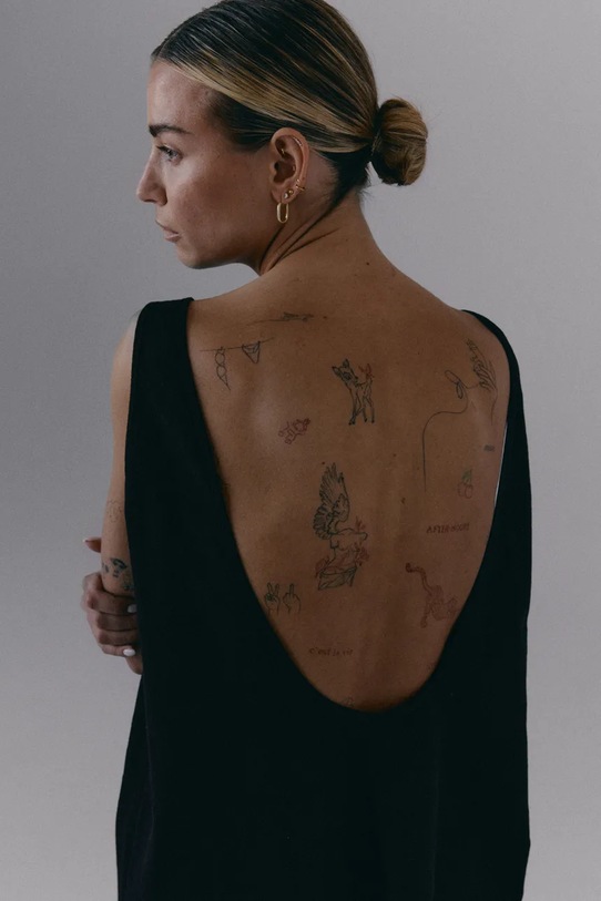 Muuv. sukienka letnia bawełniana EL MAI czarny sukienka.krotka.EL.MAI