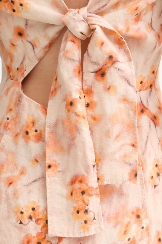 Marc O'Polo літня сукня лляна 5000014012 помаранчевий