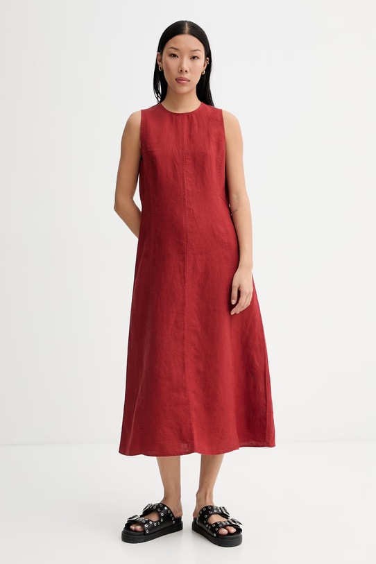 Marc O'Polo καλοκαιρινό λινό κόκκινο 5000014021