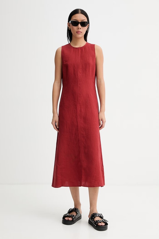 Marc O'Polo καλοκαιρινό λινό 5000014021 κόκκινο ZS26