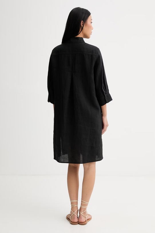 Odzież Marc O'Polo sukienka koszulowa lniana 5000014022 czarny
