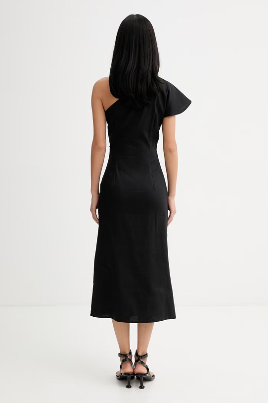 Odzież Marc O'Polo sukienka asymetryczna z lnem 5000014048 czarny