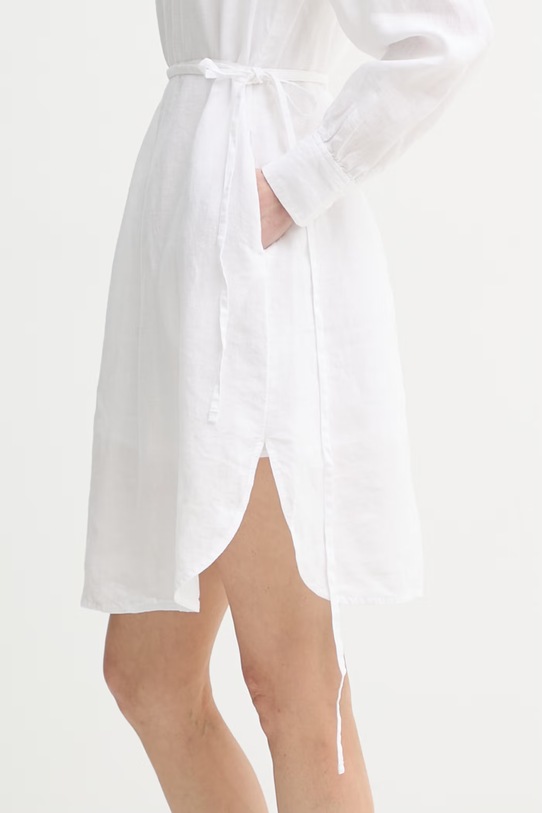 Marc O'Polo sukienka letnia lniana biały 5000014054