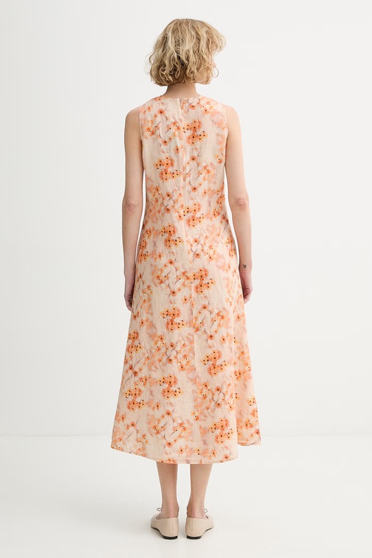 Îmbrăcăminte Marc O'Polo rochie de vară din in 5000014995 portocaliu