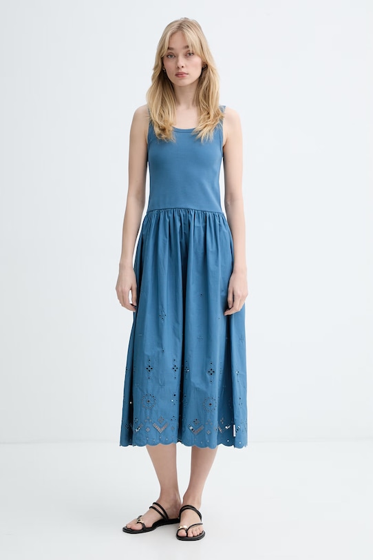 Marc O'Polo сукня з бавовною блакитний 5000010187