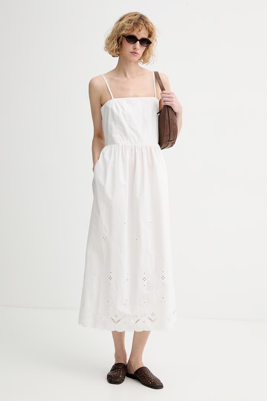 Marc O'Polo sukienka bawełniana 5000010189 biały ZS26