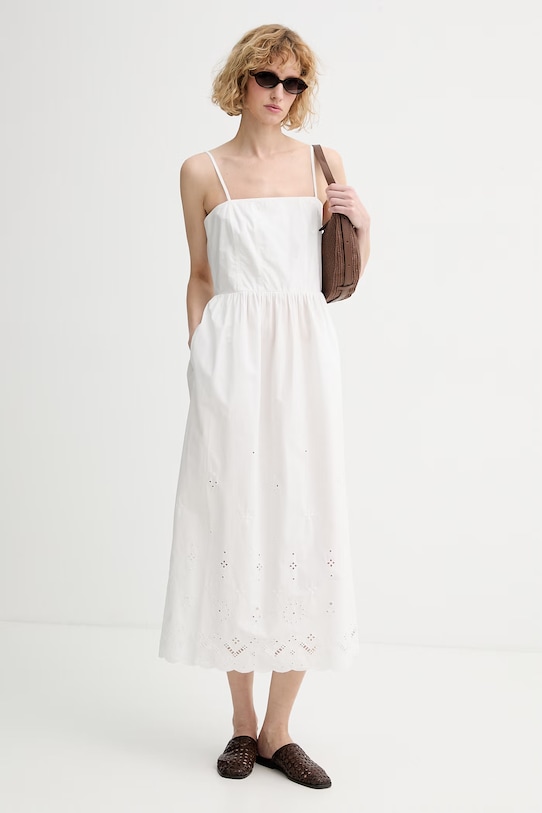 Marc O'Polo sukienka bawełniana 5000010189 biały ZS26