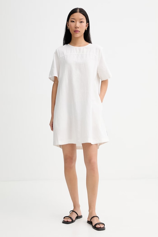 Marc O'Polo vestito d'estate con lino beige 5000010265