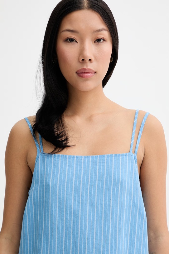 Marc O'Polo sukienka letnia z lnem niebieski 5000010555