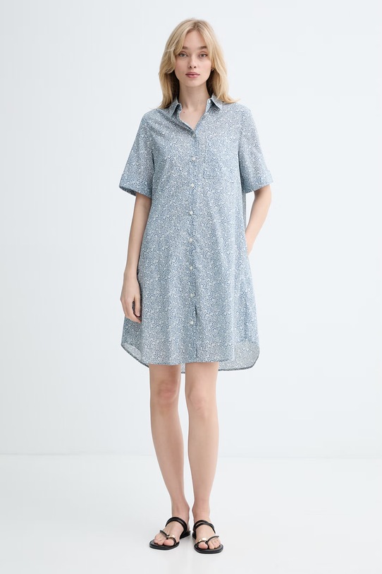 Marc O'Polo obleka bombažna 5000014184 modra ZS26