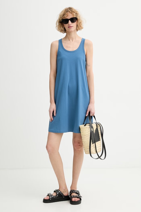 Marc O'Polo φόρεμα βαμβακερό 5000010188 μπλε ZS26