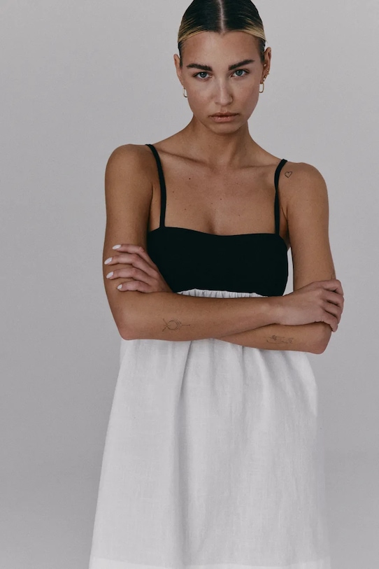 Muuv. ruha pamut DIJOU sukienka.krotka.DIJOU fehér