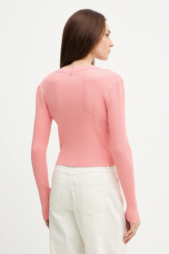 Odzież Silvian Heach kardigan RAUEN GPP26394CD różowy