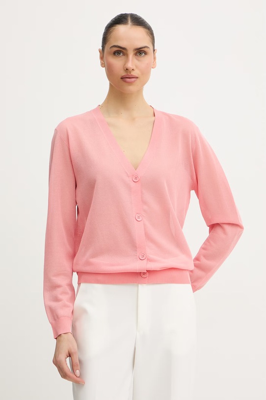 Silvian Heach kardigan AGARWA pozostałe różowy GPP26519CD
