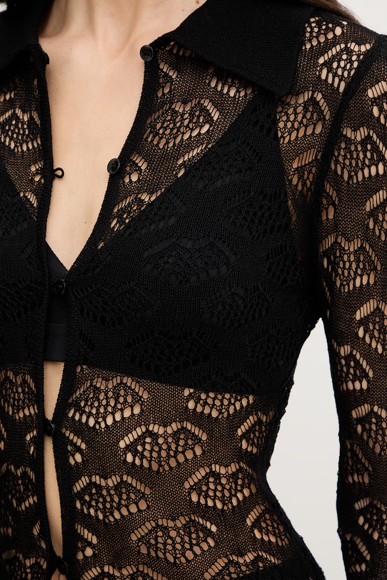 Silvian Heach kardigan DIPONDI CVP26006CD czarny