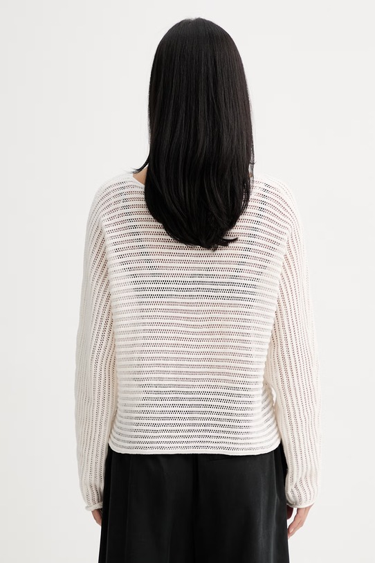 Odzież Marc O'Polo sweter damski z lnem 5000014141 beżowy