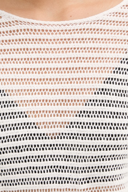 Marc O'Polo sweter damski z lnem 5000014141 beżowy