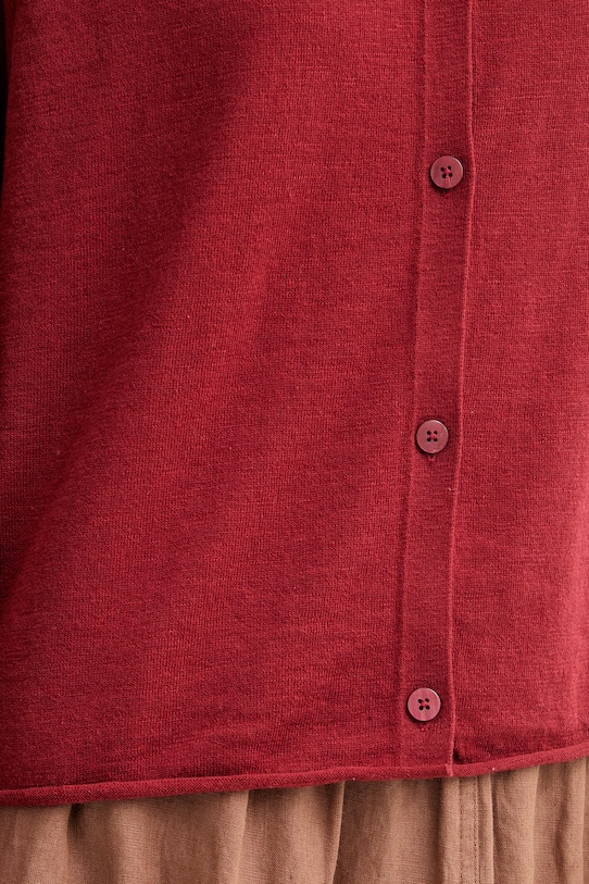 Marc O'Polo kardigan dámský s bavlnou 5000014142 červená