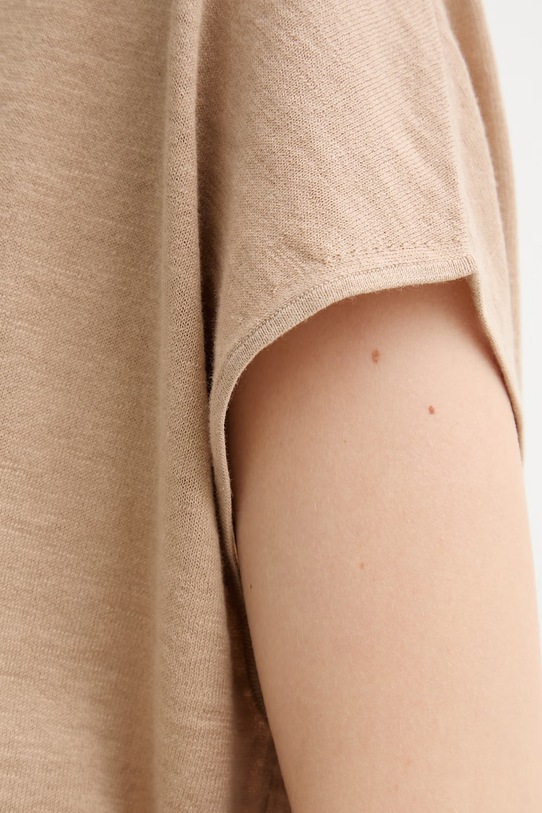 Marc O'Polo топ жіночий з льоном 5000014147 бежевий