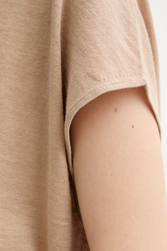 Marc O'Polo топ жіночий з льоном 5000014147 бежевий