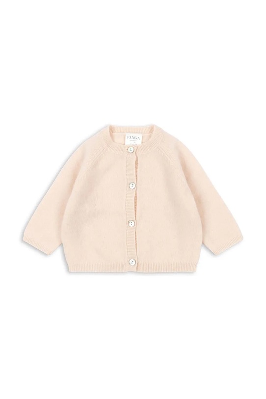 Fanga Fontana kardigan wełniany niemowlęcy SAVORA DUE CARDIGAN wełna różowy FA100080