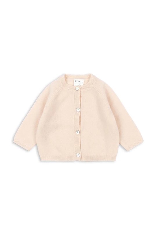 Fanga Fontana kardigan wełniany niemowlęcy SAVORA DUE CARDIGAN wełna różowy FA100080