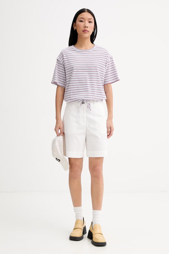 Marc O'Polo σορτς Γυναικεία βαμβάκι με ελαστάν 5000014024 λευκό ZS26