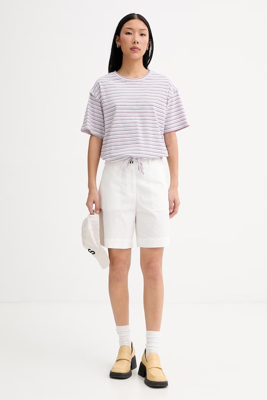 Marc O'Polo σορτς Γυναικεία βαμβάκι με ελαστάν 5000014024 λευκό ZS26