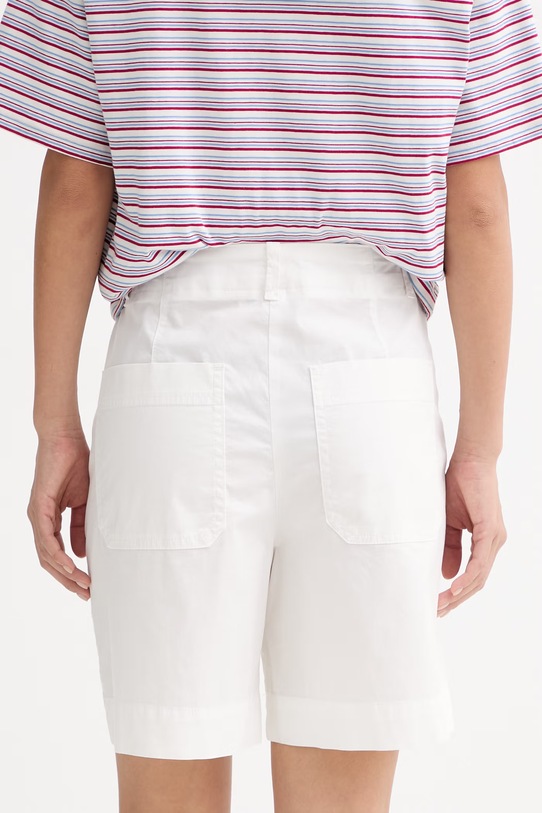 Ρούχα Marc O'Polo σορτς Γυναικεία βαμβάκι με ελαστάν 5000014024 λευκό