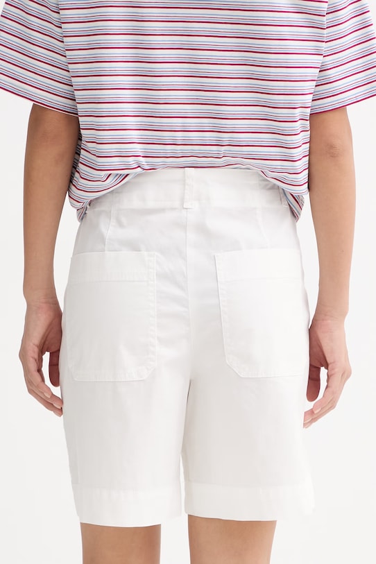 Ρούχα Marc O'Polo σορτς Γυναικεία βαμβάκι με ελαστάν 5000014024 λευκό