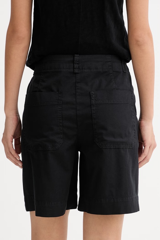 Ρούχα Marc O'Polo σορτς γυναικείο βαμβακερό με ελαστάν 5000014024 μαύρο