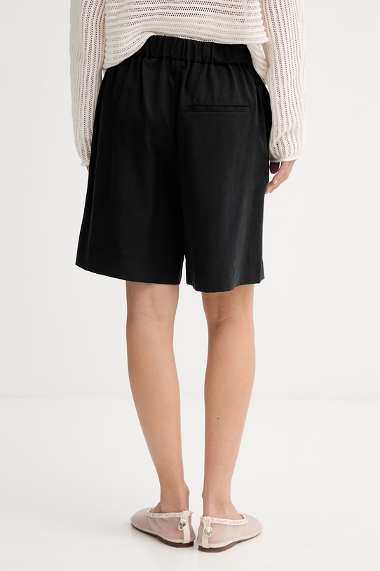 Ρούχα Marc O'Polo σορτς γυναικεία με πρόσμιξη λινού 5000014067 μαύρο