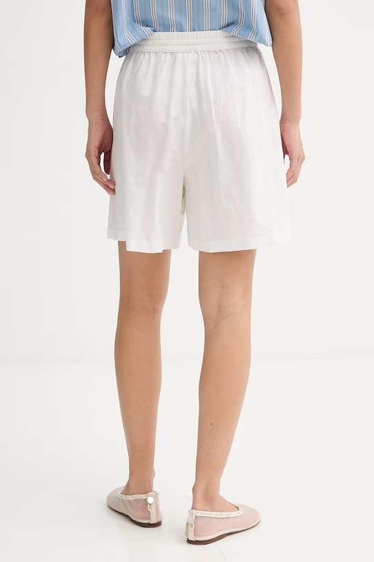 Odzież Marc O'Polo szorty damskie z lnem 5000010127 biały