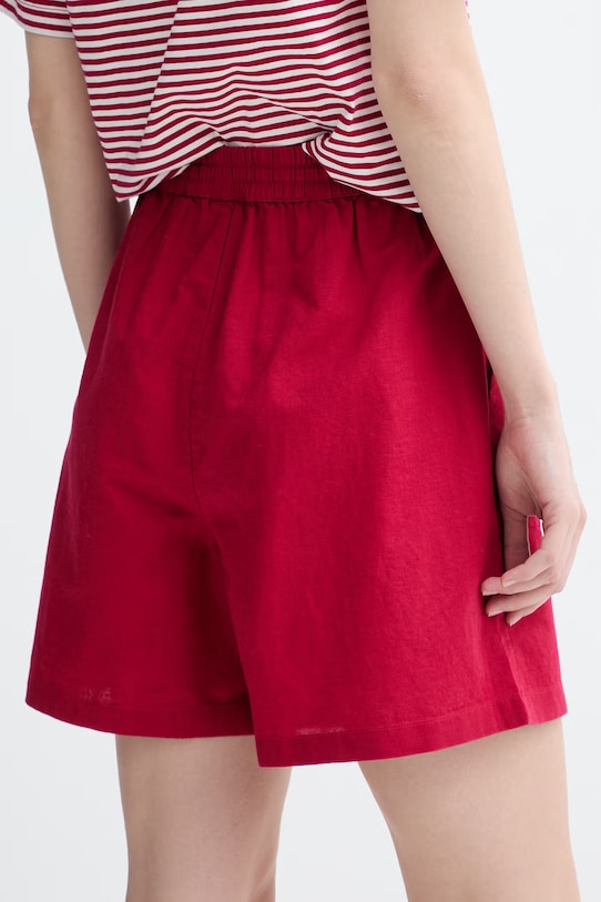Ruházat Marc O'Polo Női rövidnadrág lenvászonnal 5000010127 piros