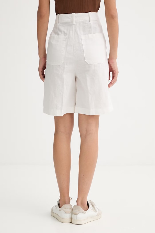 Ρούχα Marc O'Polo σορτς γυναικεία με λινό 5000011443 μπεζ