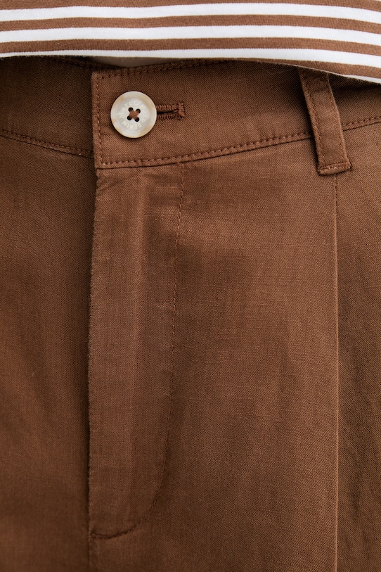 Marc O'Polo pantaloncini da donna con lino marrone 5000011443