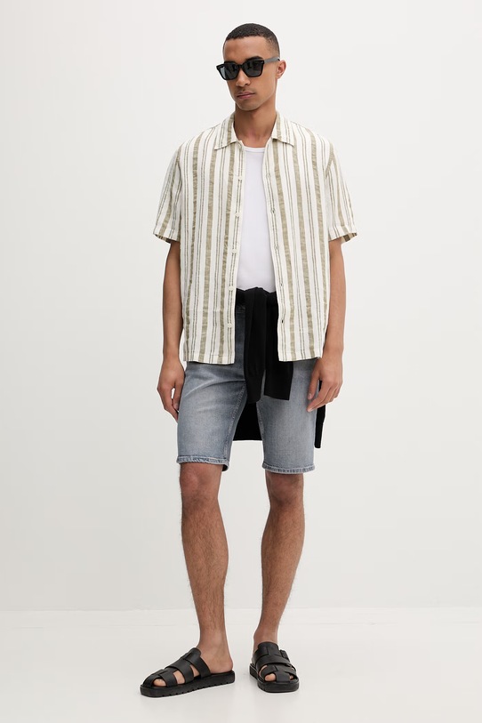 Marc O'Polo szorty męskie jeansowe 5000009742 niebieski ZS26