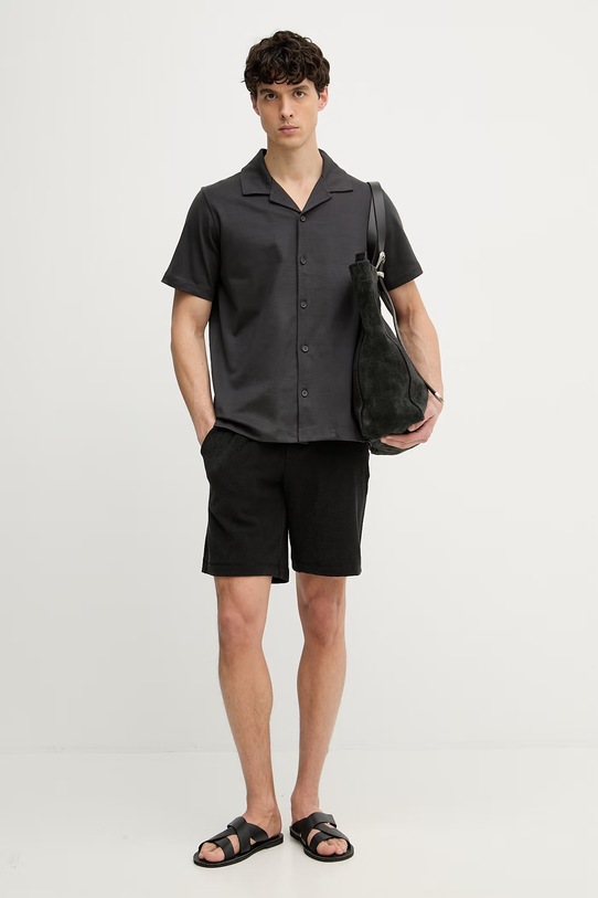 Marc O'Polo szorty dresowe męskie bawełniane 5000013937 czarny ZS26