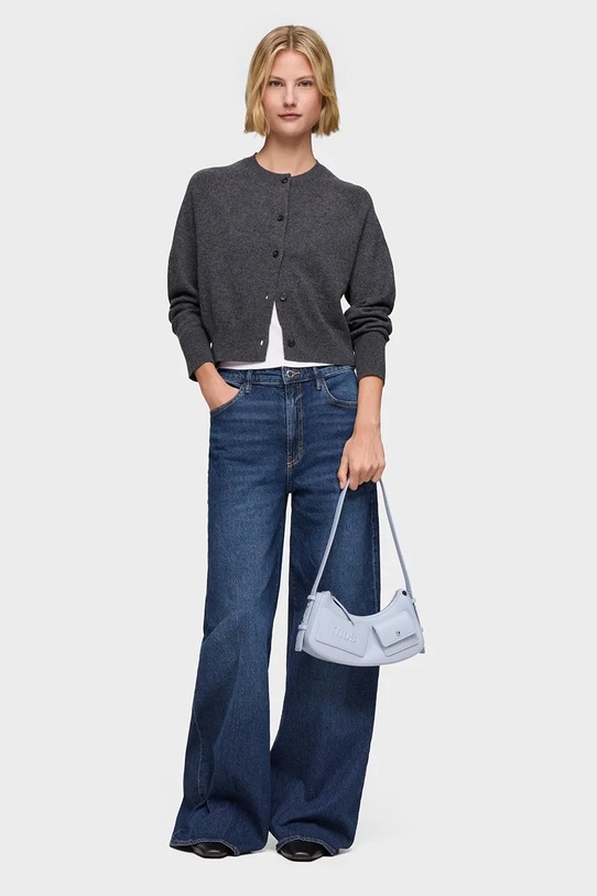 Tous torebka bagietka damska z imitacji skóry 2002373233 niebieski