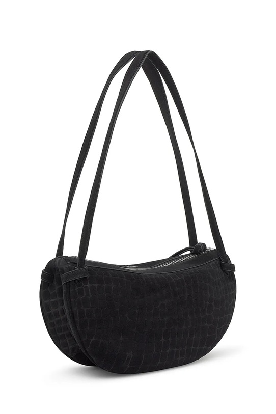 Tous torebka zamszowa Hombro Halfmoon 2002359051 czarny ZS26