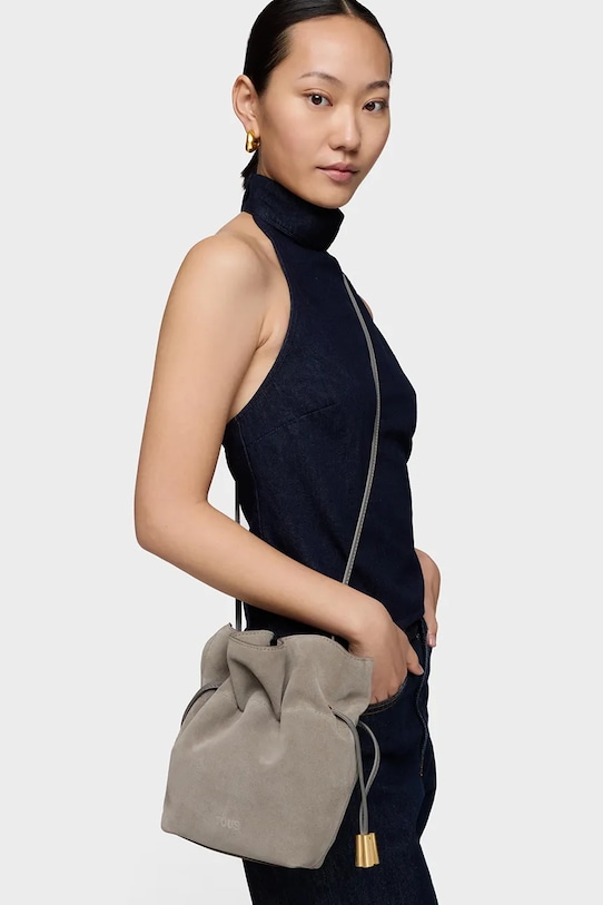 Tous torebka zamszowa beżowy 2002375443