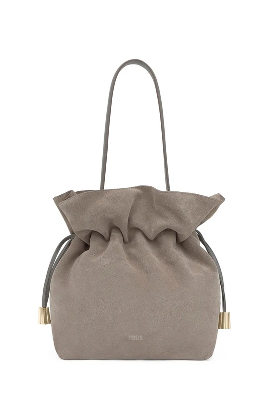 Tous torebka zamszowa nie mieści A4 beżowy 2002375343