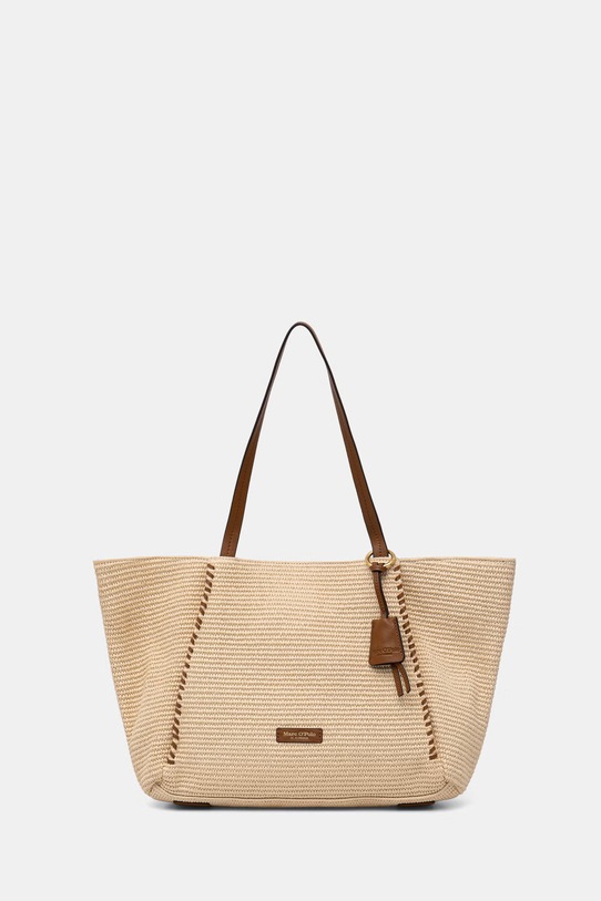 Marc O'Polo geantă shopper pentru femei împletită bej 5000010830