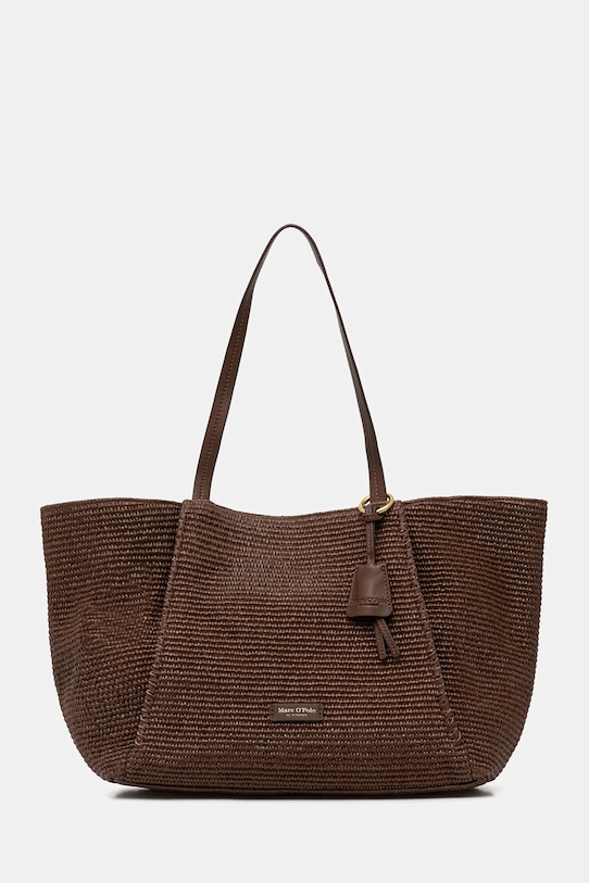 Marc O'Polo geantă shopper pentru femei împletită maro 5000010830